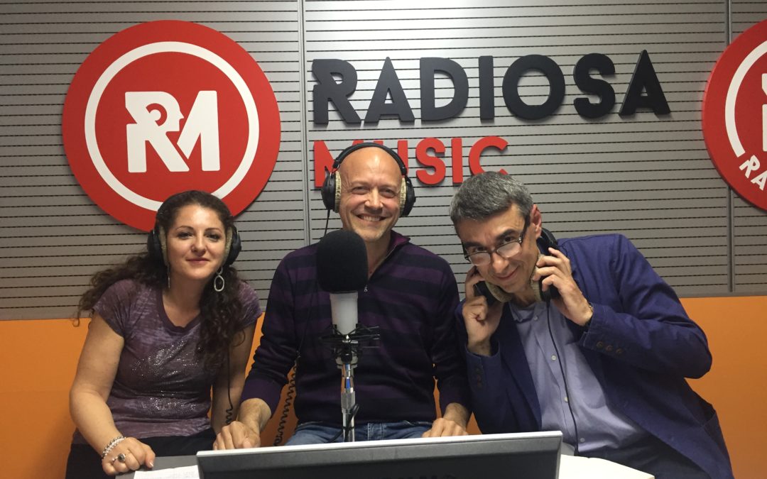 Giorgio Falco in radio con Sergio Gallo e Genni Caiella